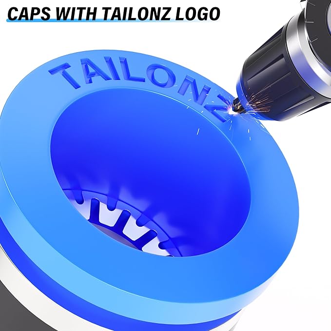 TAILONZ PNEUMATIC 12mm od Push to Connect Fittings Pneumatic Fittings Kit 2 Spliters+2 Elbows+2 tee+2 Straight (8 pcs)
