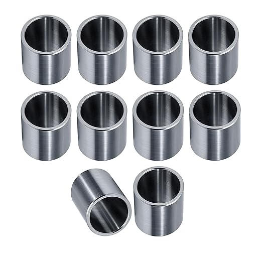 Stainless Steel Reducer Bushing, Screw Standoff Metal Spacer 3/4" to 5/8" Steel Reducer Standoff Bushing Adapters for 5/8" Screws Bolts and Rods, Round Metal Stainless Steel Spacer Set of 10