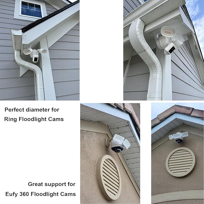 WiTi 4.7 inches Wall Mount Bracket for Dome Security Camera,Deep Base Junction Box Cable Management Mounting Case, CCTV IP Surveillance Cameras Holder Metal Solid Outdoor Indoor