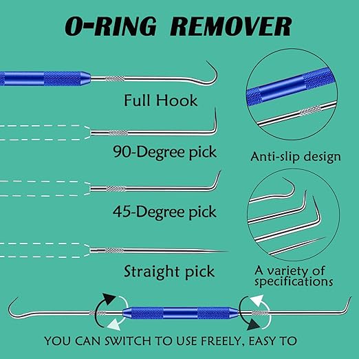 1140 Pcs 21 Size Faucet O-Ring Assortment Kit with Food Grade Silicone Grease Lubricating for Pressure Washer Rubber Oring Plumbers Seal Repair