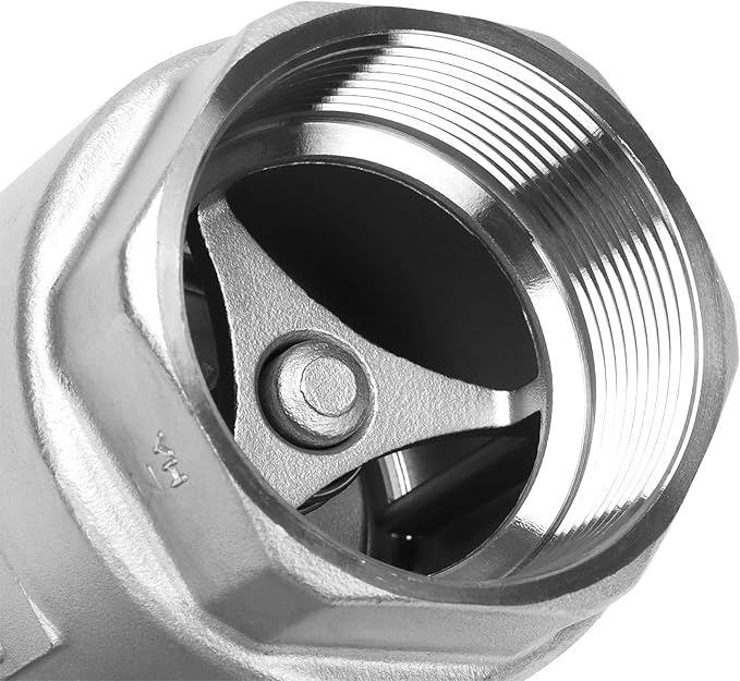 2 Inch Vertical Check Valve SUS304 Spring Loaded Check Valve in-line Low Cracking Pressure CF8M WOG 1000