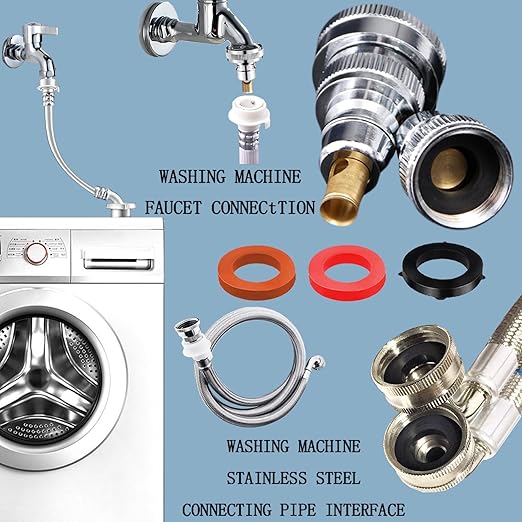 135 Pcs Flat Washer,Silicone and Nitrile Rubber Assortment Kit, Used for Faucet,Shower Head, Garden Hoses, Reusable Flat Washer O Rings