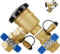 1" 720A Pressure Vacuum Breaker Assembly 1-720A Thickened Brass Backflow Preventer Valve for Irrigation Systems and Commercial Water Supply Systems, Back Siphon Protection, MAX 400PSI