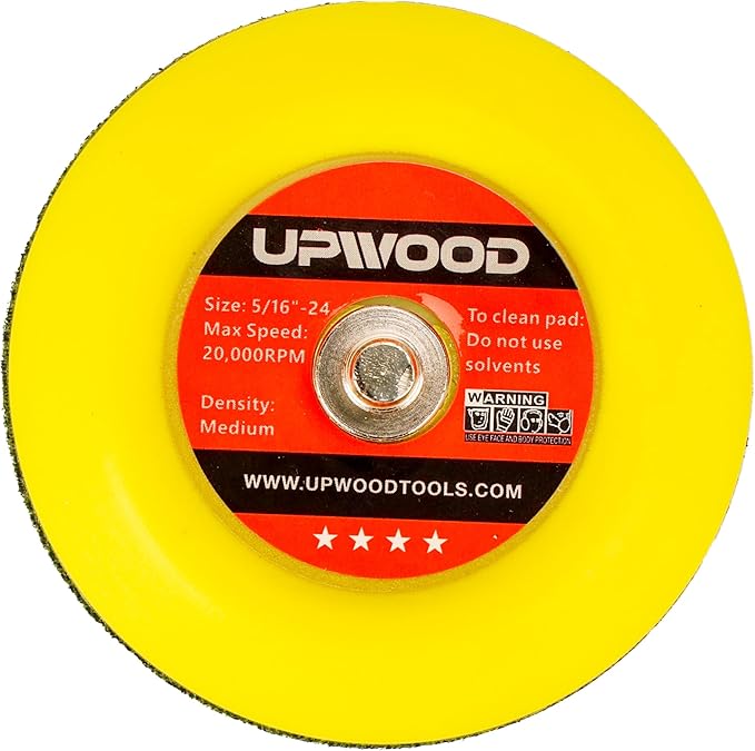 8 pcs 3 inch 5/16"-24 Thread Hook and Loop Backing Pad for Mini Air Sander Polisher