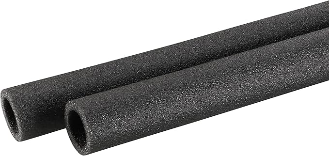 MECCANIXITY Foam Tube Sponge Protective Sleeve Black Seal Sleeve Polyethylene Pipe 20x30mm(0.78x1.2 Inch) for Pipe Insulation, Pack of 2