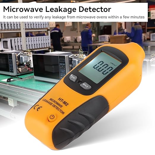 Microwave Detector, Microwave Leak Detector Meter Digital LCD Display Emf Radiation Detector 2450MHz for Home Microwave Oven Testing