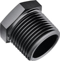 EVIL ENERGY 1" NPT Plug Male Hex Head Fitting Adapter Aluminum Black