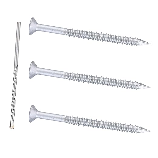 1/4 x 3-1/4" 410 Stainless Steel Flat Head Tapcon Concrete Screw Anchor, for Anchoring to Masonry, Block or Brick (50Pcs/Box)