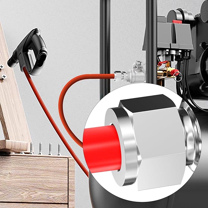 TAISHER 5PCS 304 Stainless Steel Compression Tube Pipe Fitting Connector, 1/4" Tube OD x 1/8" NPT Male Straight Adapter