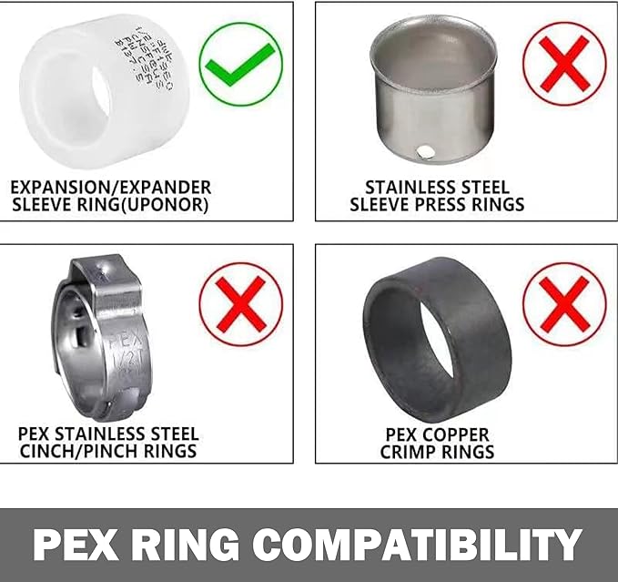Hourleey 2 Pack Straight Stop Valve, Water Shut Off Valve 1/2" PEX x 3/8" OD Compression, Quarter Turn Chrome Plated Brass Valve for Faucets and Toilets
