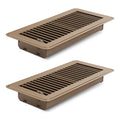 2Pcs Floor Vents Floor Registers 4x10 Inch, Heavy Duty Metal Hot Air Vent Covers 4x10 Inch with Rust-Proof Finish for Home Heater Floor Vent Grilles and Vents