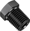 EVIL ENERGY 1/4" NPT Plug Male Hex Head Fitting Adapter Aluminum Black