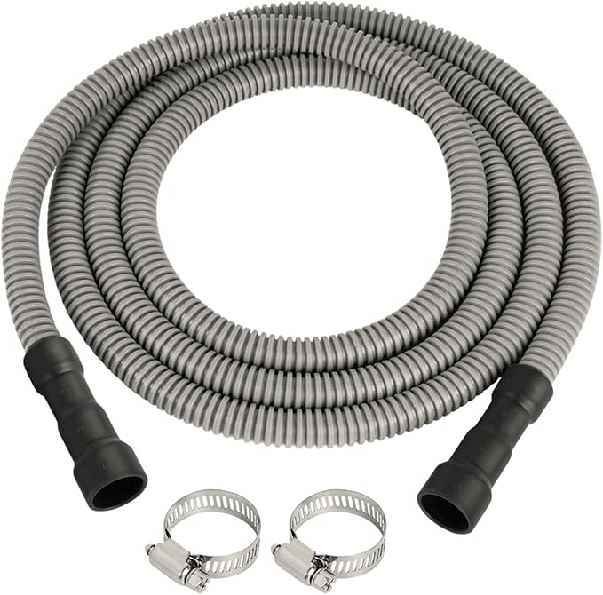 Kink Dishwasher Drain Extension Hose 10 Feet Easy Installation Leak Design for 5/8inch Professional Drain Hose