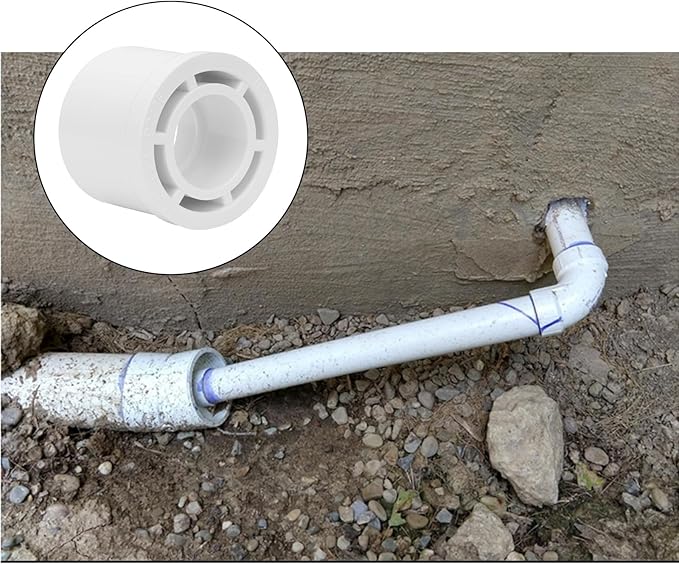 10Pack 1-1/2"x 3/4" PVC DWV Reducing Bush Adapter Pipe Fitting SCH40 PVC Reducer Bushing (Socket x Socket) PVC Pipe Reducing Bushing Fitting for Home Sewer Plumbing