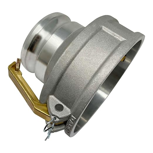 Gloxco Aluminum Type DA Cam and Groove Hose Fitting, Reducer, 6" Female Camlock x 4" Male Camlock (CAM-6040-DA-AL)
