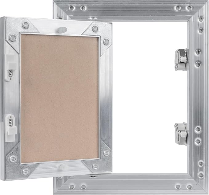 6" x 8" Inch Wall Access Panel - Waterproof Drywall Panel & Aluminum Frame Crawl Space Hatch Door - Plumbing Access Panel for Wall & Ceiling, HVAC - Drywall Access, Cover