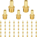 (Pack of 50) EFIELD Brass Hose Barb Fitting Adapter, 3/8" Barb x 3/8" NPT Male Pipe Fitting,(BARB006-50PCS)