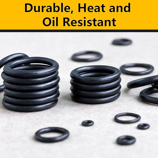 1040 PCS 21 Size O Ring Assortment Kit, Industrial-Grade Nitrile Rubber O-Rings for Automotive Repairs, Kitchen Faucets, Pressure Washers and Assorted Plumbing - Durable & Oil Resistant