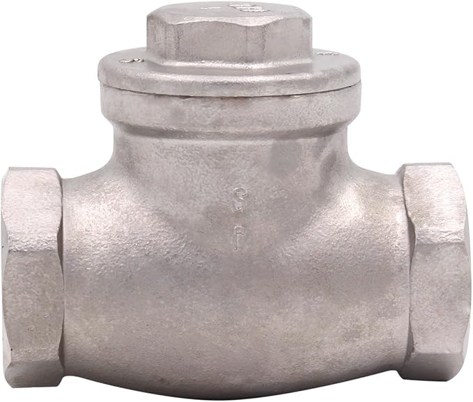 1 Inch Swing Check Valve - WOG 200 PSI Stainless Steel SS304 CF8M NPT