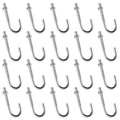 20 Pcs 3/8" x 3-3/4" J Bolt with Nut Galvanized Steel Eyebolts with Nuts Anchor Bolts Fastener Hardware for Concrete Pad Pouring Wood Projects Construction Dam Hanging Outdoor Installations