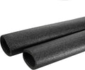 MECCANIXITY Foam Tube Sponge Protective Sleeve Black Seal Sleeve Polyethylene Pipe 60x80mm(2.36x3.15 Inch) for Pipe Insulation, Pack of 2