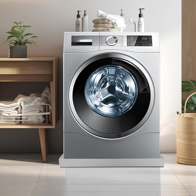 28" x 30" x 2.5" Washing Machine Pan Washing Machine Drip Pan w/Drain Hole & Hose Adapter 304 Stainless Steel Drain Tray for Electric Water Heater & Air Conditioning Units