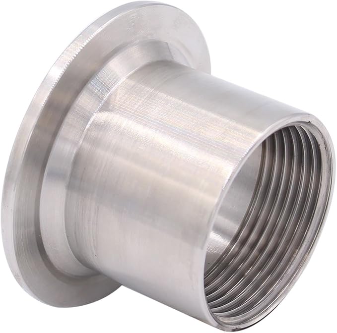 DERNORD Sanitary Female Threaded Pipe Fitting to 2 Inch TRI CLAMP OD 64mm Ferrule (Pipe Size: 1-1/4" NPT)