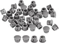 uxcell 5/16" Plastic Hole Plugs, 110Pcs Flush Type Panel Round Snap in Fastener Knockout Locking Plugs for Furniture Insert End Caps Panels, Gray