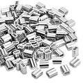 120Pcs 1/8"Cable Crimp Sleeves, Aluminum Wire Rope Crimping Loop Sleeve. Cable Ferrules for Cable and Wire Rope Crimp Double Barrel Crimp Sleeves (M3-1/8")