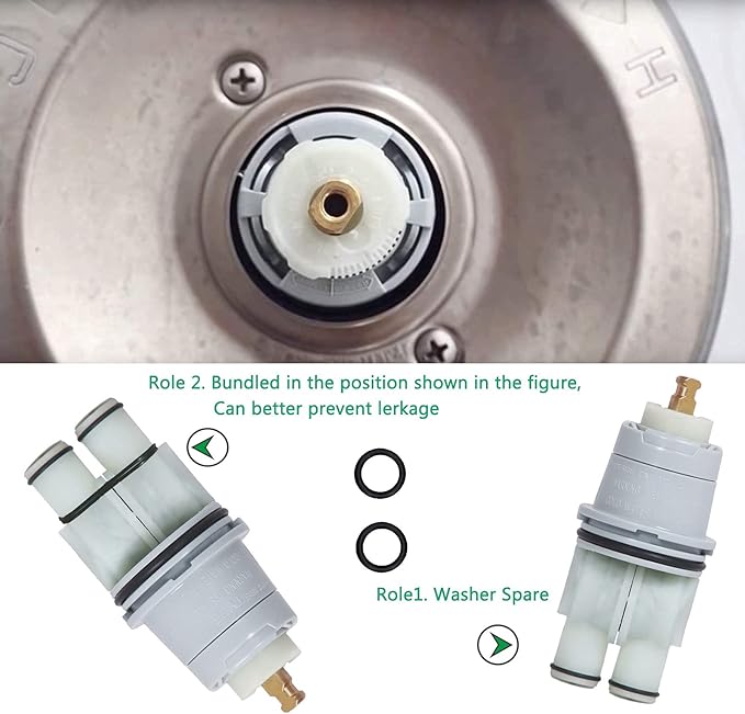RP46074 Shower Valve Cartridge Repair Assembly for Delta 13/14 Series Faucet - Compatible With Monitor Single-Handle Universal Valve Replacement Kit for Tub
