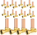 Water Hammer Arrestor,3/4 Inch Swivel FHT x 3/4 Inch MHT Copper Water Arrestor for Washing Machine Connection(20PACK, Straight Copper Arrestor)