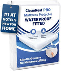 CleanRest Waterproof Mattress Fitted Sheet Protector, Ultimate Defense Against Spills and Wear, MicronOne Allergen Barrier, Breathable, Chemical-Free, Fits Mattress Depths 12" to 21" (Full)