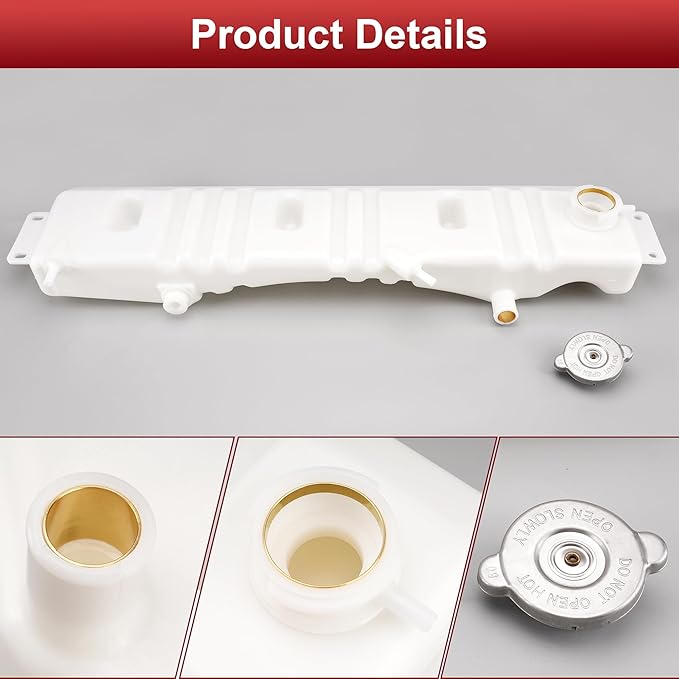 Radiator Overflow Reservoir Bottle Coolant Surge Expansion Tank with Cap for Ford Truck F600 F700 F800 1980-1998 F6HZ-8A080-B F5HT-8A080-HA