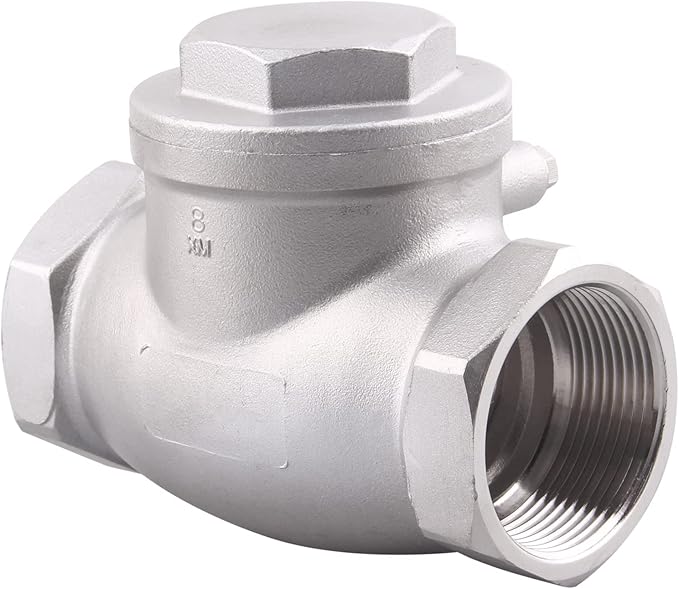 1-1/2 Inch Swing Check Valve - WOG 200 PSI Stainless Steel SS304 CF8M NPT