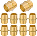 10-PCs HeSun Brass Hex Nipple Pipe Fitting, 1" NPT Male x 1" NPT Male Nipple Pipe Adapter(NPT015)