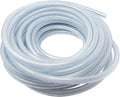 Gloxco Clear Braided PVC Tubing, Food Grade, Heavy Duty Reinforced Hose, 3/4" ID, 100 Ft Length