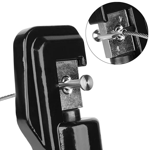 BLIKA 40Pack 3/16" Stainless Steel Stemball Swage Dead Ends for Deck Cable Railing, Invisible Cable Railing Hardware for Wood/Metal Posts, 3/16" Stemball Swage Terminal