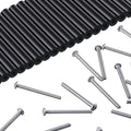 48 Pieces Electrical Outlet Spacers Extender Kit Includes 24 pcs 3 Inch Switch and 24 1-1/2 Inch 6-32 Thread Flat Head Device Mounting Extra Long Electrical Outlet Screws(Black)