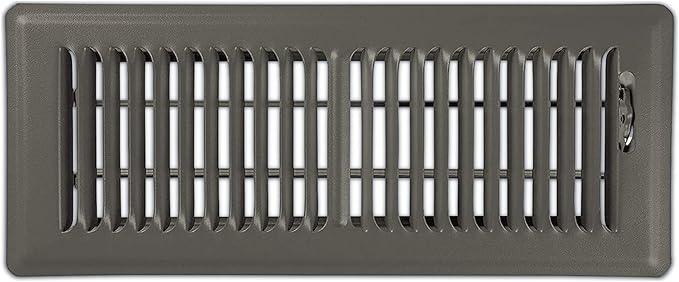 Shoemaker 4x12 Floor Register – Bronze Heavy Duty Metal Floor Vent Cover for Home Floors - Premium Forced Air Vent Covers