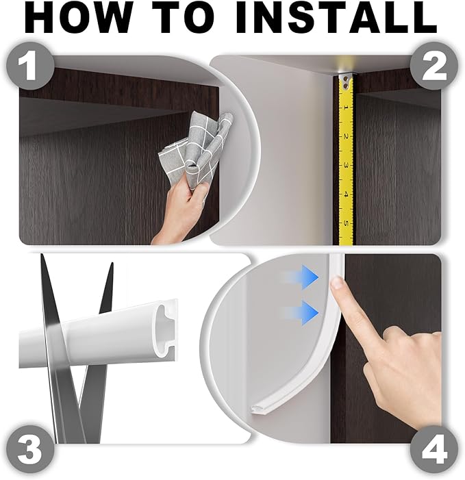 Weather Stripping Door Seal Strip, D Shape Rubber Door Weather Stripping,Self Adhesive Doors Seal Strip for Window Frame Weatherstripping Soundproofing Insulation (White, 23FT)