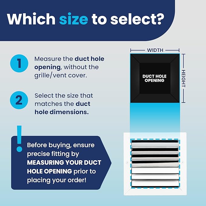 6x6 Inch (Duct Opening) Aluminum 2-Way Air Flow Vent – HVAC Vent Cover for Wall or Ceiling – Quiet HVAC Wall Register with Multi-Shutter Damper – Adjustable Curved Blade - Plastic Seal for Tight Fit