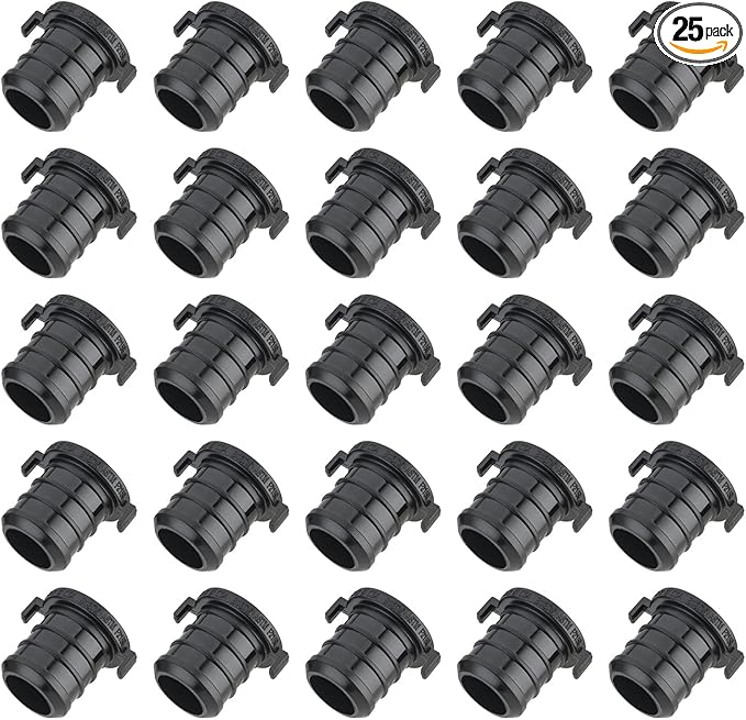 25-Pack EFIELD 3/4-inch Pex Fittings Poly PPSU Barb Crimp Plug (End Cap) With Position Tab For Pex Tubing (3/4-inch),(PPSU1807094)