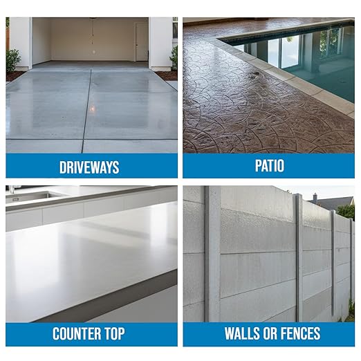 Rain Guard Water Sealers SP-4001 Concrete Sealer Concentrate Makes 1 Gallon - Clear Natural Finish - Deep Penetrating Water Repellent Protection for All Concrete Surfaces -Water-Based Silane/Siloxane