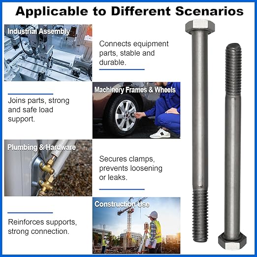 30 Pack 5/16-18 x 4'' Hex Head Cap Screw Bolt 304 Stainless Steel Half Thread External Hex Drive Screw Bolt Fastener for Wet Outdoor Metal Framing Concrete Reinforcement Railing Trellises