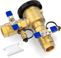GASHER 1" Pressure Vacuum Breaker Assembly for 1-720A, Brass Irrigation Backflow Preventer, Max 400 PSI Back Siphon Valves for Irrigation System