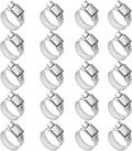 Hose Clamp-20pcs Stainless Steel Hose Clamps Adjustable 5/8''-1''(16-25mm) Worm Gear Hose Clamp,Metal Fuel Line Pipe Clamp for Fuel Line,Plumbing,Mechanical Applications,Radiators,Garden etc.