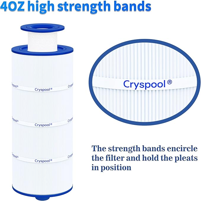 Cryspool® 6541-397 Spa Filter Compatible with Sundance 880(2009-2023), Ultra Set 6541-397(6473-164 & 6473-165), AK-80802, FC-2772 Hot Tub Filter, 1 Pack