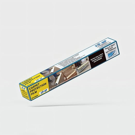 ZIP-UP Carpet Protection Film - 36" x 500' Floor and Surface Shield with Self Adhesive Backing & Easy Installation - CPF36500