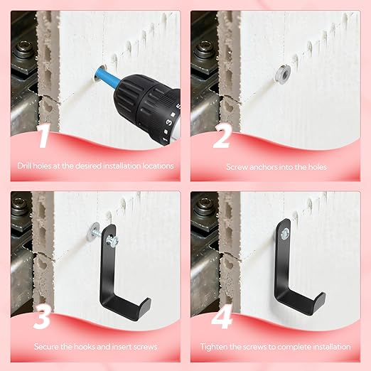 200pcs Drywall Anchors, Zinc Self-Drilling Anchor and Screw with Cross Groove Drill Bit, Fasteners Wall Anchors