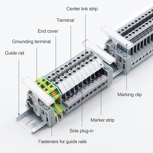 Terminal Block Kit, Rail Type Voltage Terminal, Rail Combined Terminal Block